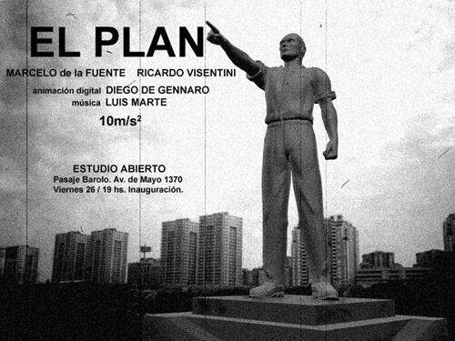 The Plan (Marcelo de la Fuente - Ricardo Visentini) 10m /s 2 (Free Fall) (2004), video, 30'. El Plan (Marcelo de la Fuente - Ricardo Visentini) 10m /s 2 (Caída libre) (2004), video, 30'.