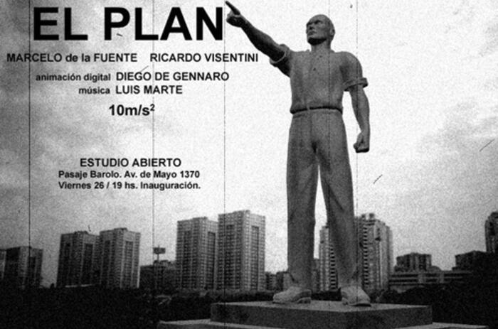 The Plan (Marcelo de la Fuente - Ricardo Visentini) 10m /s 2 (Free Fall) (2004), video, 30'. El Plan (Marcelo de la Fuente - Ricardo Visentini) 10m /s 2 (Caída libre) (2004), video, 30'.