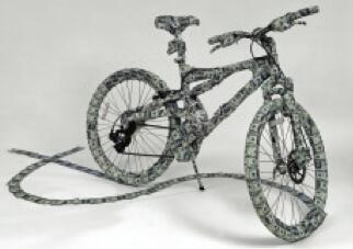 Mariano Costa Peuser. Financial Bike, 2010. Multimedia installation/Instalación multimedia Courtesy/Cortesía Curator's Voice Art Project